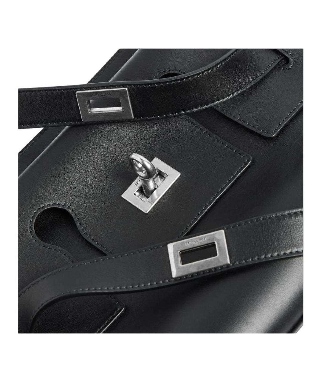 BALENCIAGA Черная кожаная сумка на плечо, фото 5