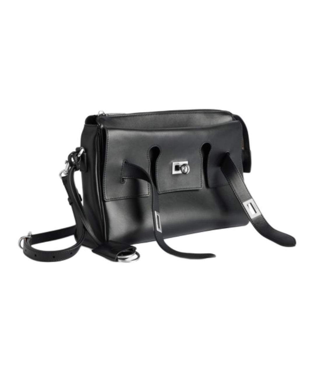 BALENCIAGA Черная кожаная сумка на плечо, фото 1