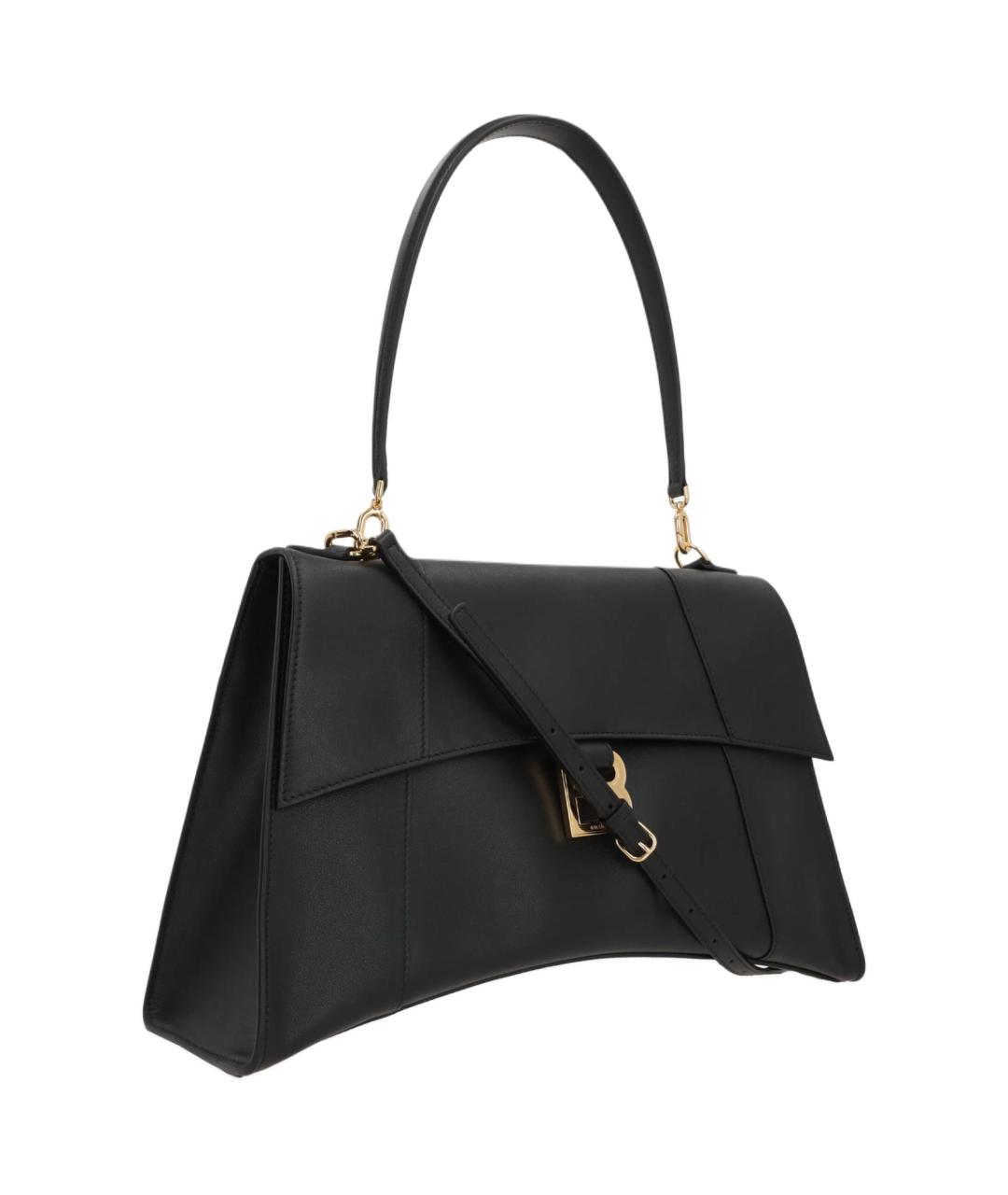 BALENCIAGA Черная кожаная сумка через плечо, фото 3