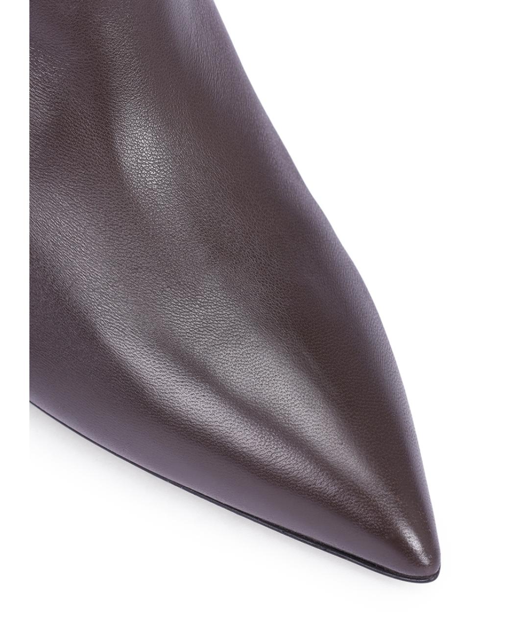 PARIS TEXAS Коричневые кожаные сапоги, фото 5