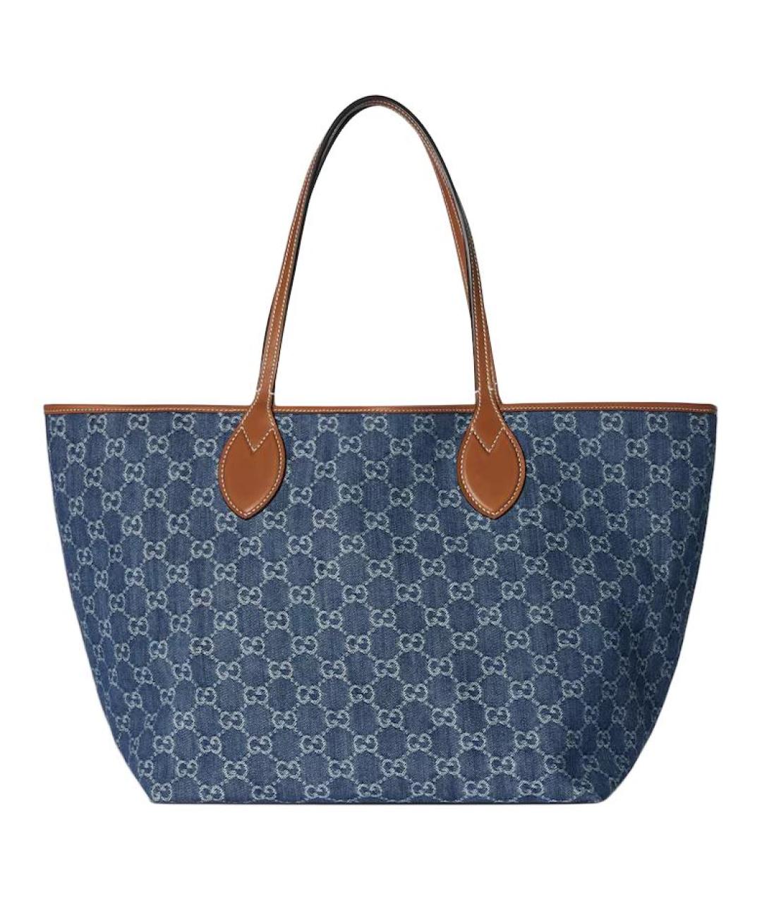 GUCCI Синяя деним сумка через плечо, фото 1