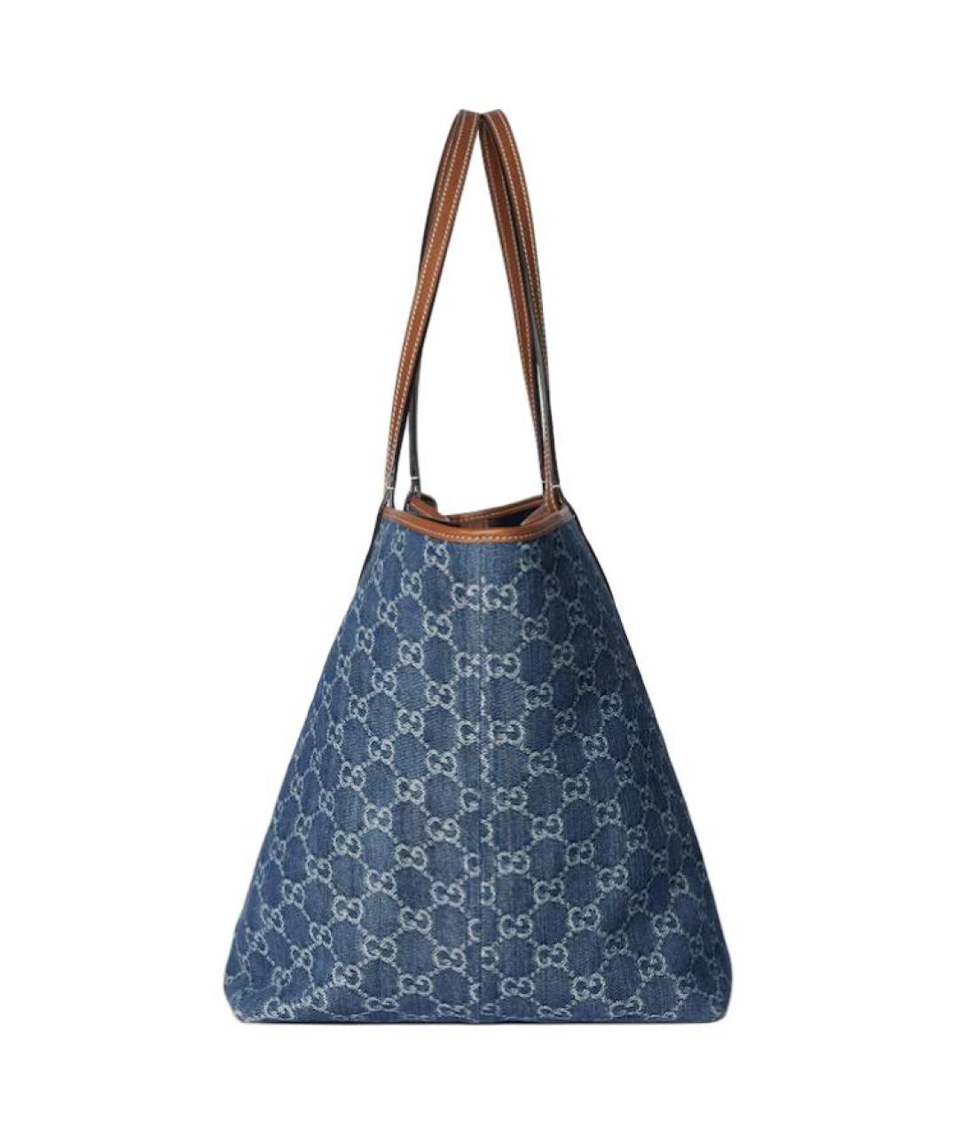 GUCCI Синяя деним сумка через плечо, фото 4