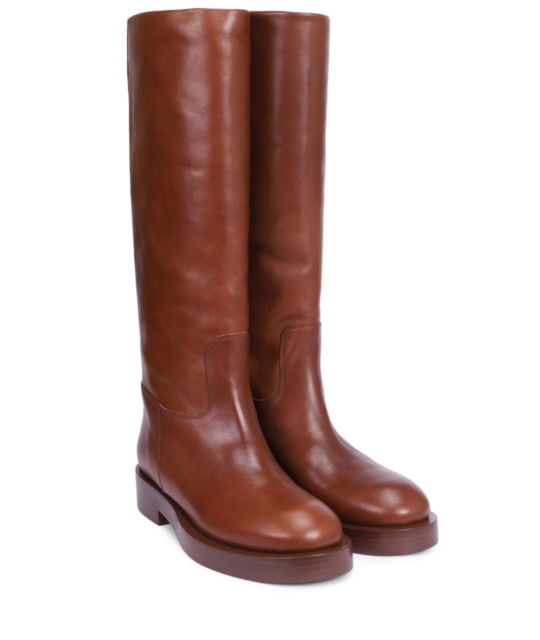 PARIS TEXAS Коричневые кожаные сапоги, фото 2