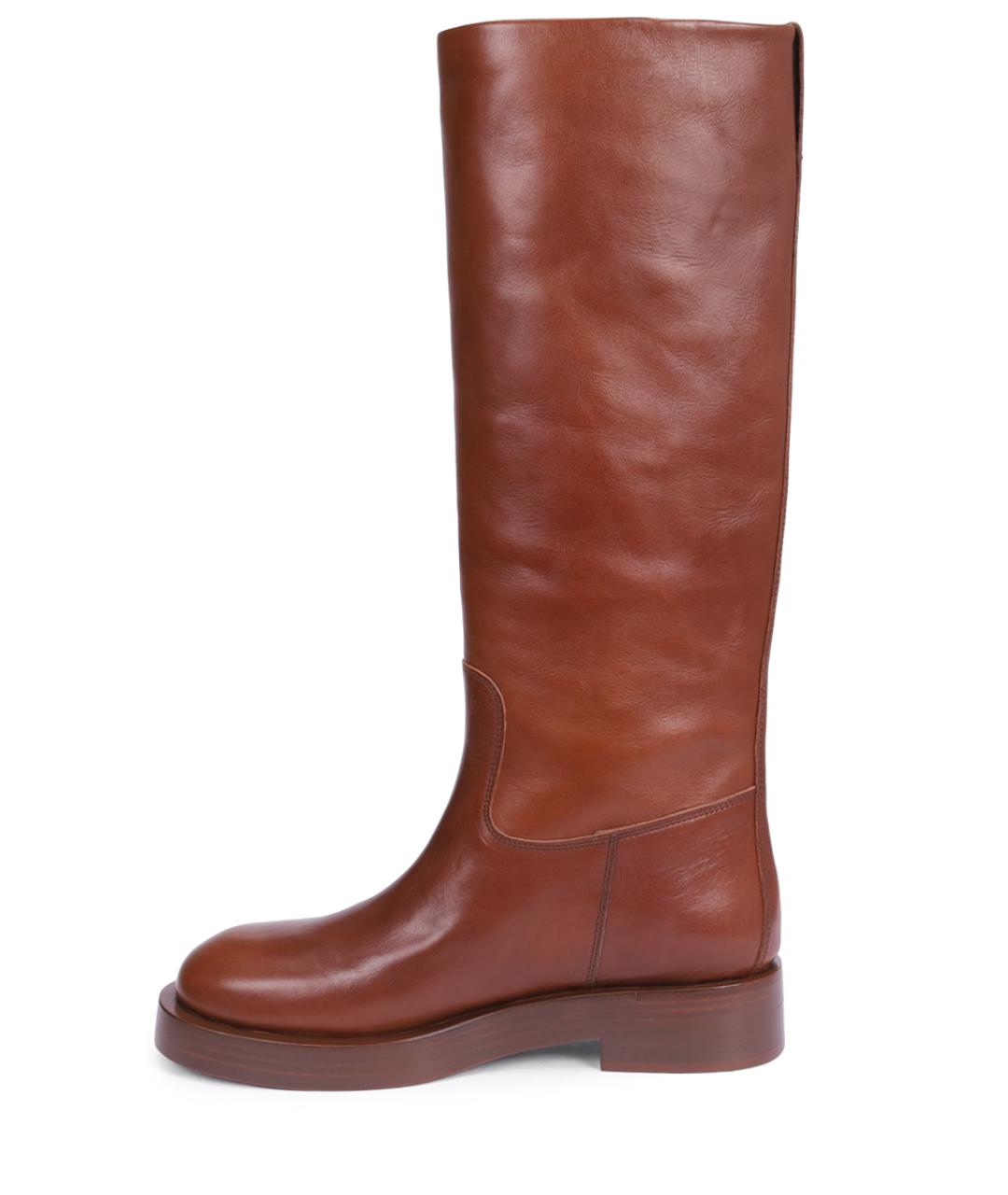 PARIS TEXAS Коричневые кожаные сапоги, фото 3