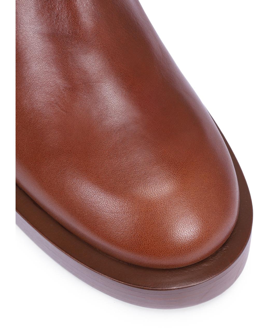 PARIS TEXAS Коричневые кожаные сапоги, фото 5