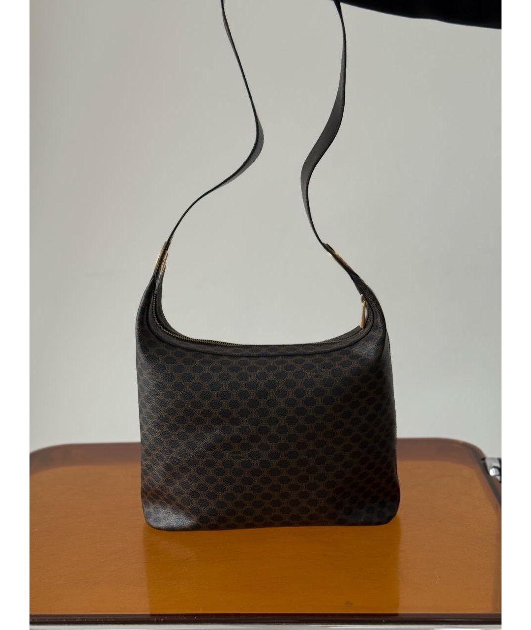 CELINE Коричневая сумка через плечо, фото 3