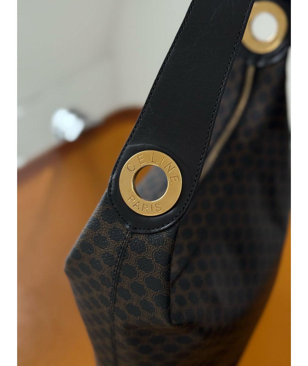 CELINE Коричневая сумка через плечо, фото 6