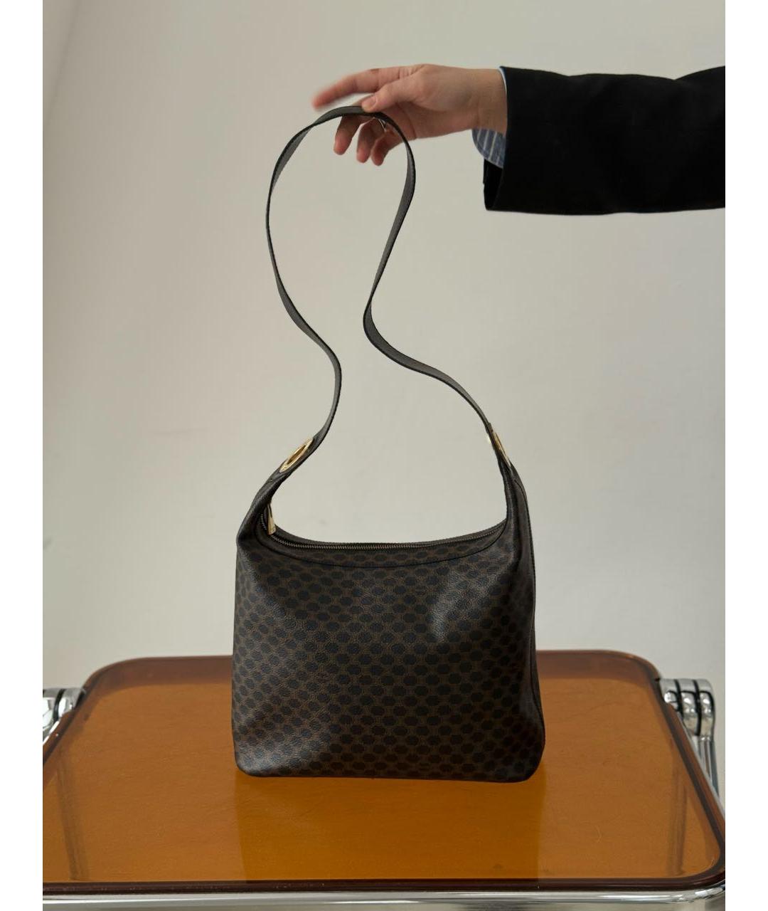 CELINE Коричневая сумка через плечо, фото 9