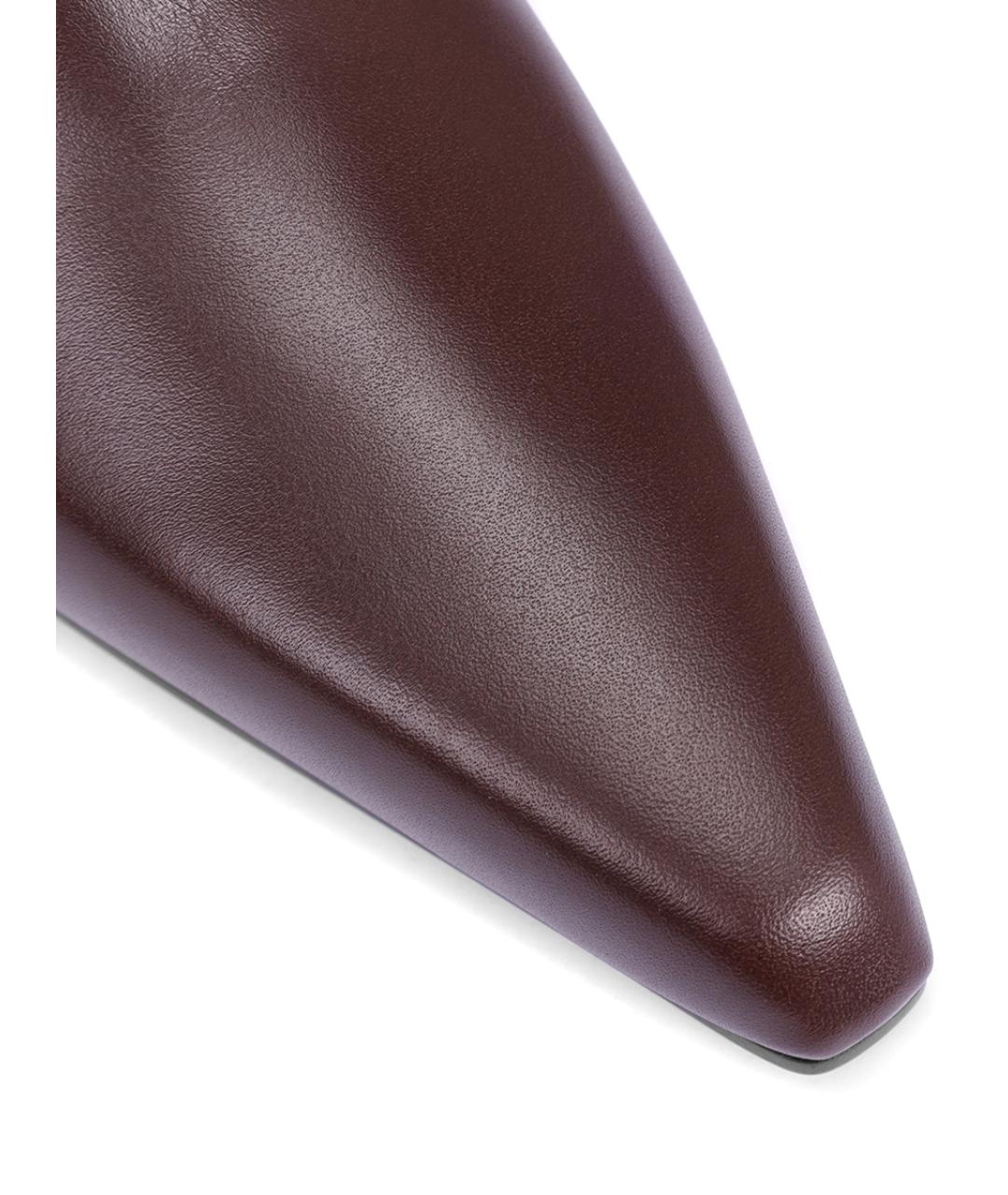 PARIS TEXAS Коричневые кожаные ботильоны, фото 5