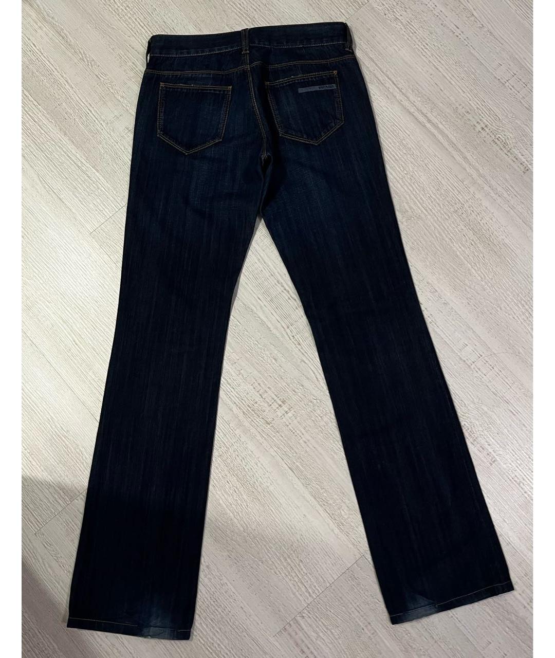 PRADA Синие хлопковые джинсы скинни, фото 2