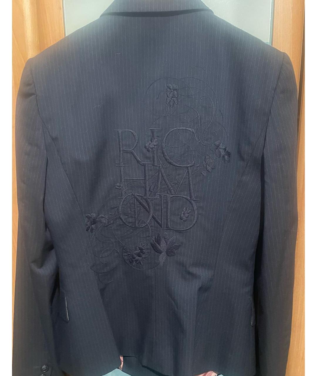 JOHN RICHMOND Темно-синий полиэстеровый костюм с юбками, фото 8