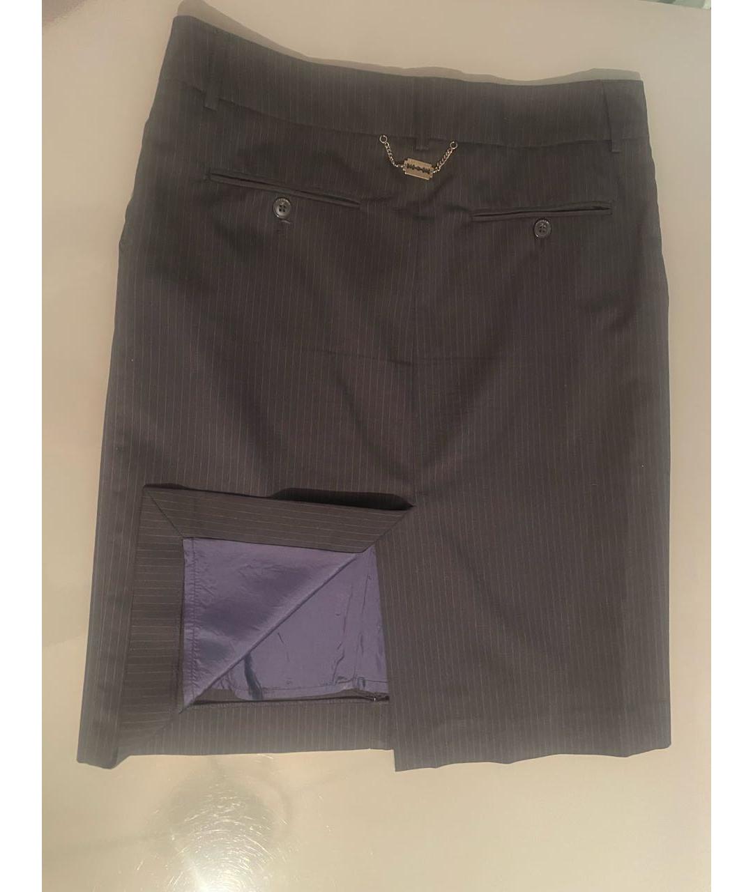 JOHN RICHMOND Темно-синий полиэстеровый костюм с юбками, фото 6