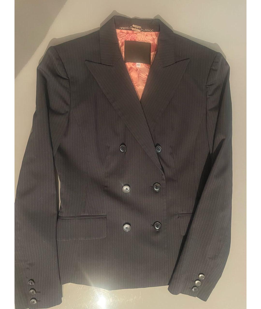 JOHN RICHMOND Темно-синий полиэстеровый костюм с юбками, фото 9