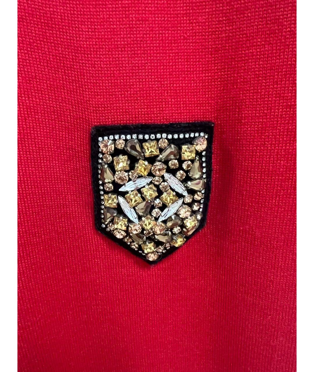 CHRISTIAN DIOR Красный кашемировый джемпер / свитер, фото 4