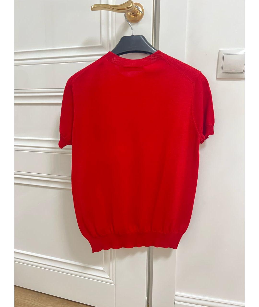 CHRISTIAN DIOR Красный кашемировый джемпер / свитер, фото 2