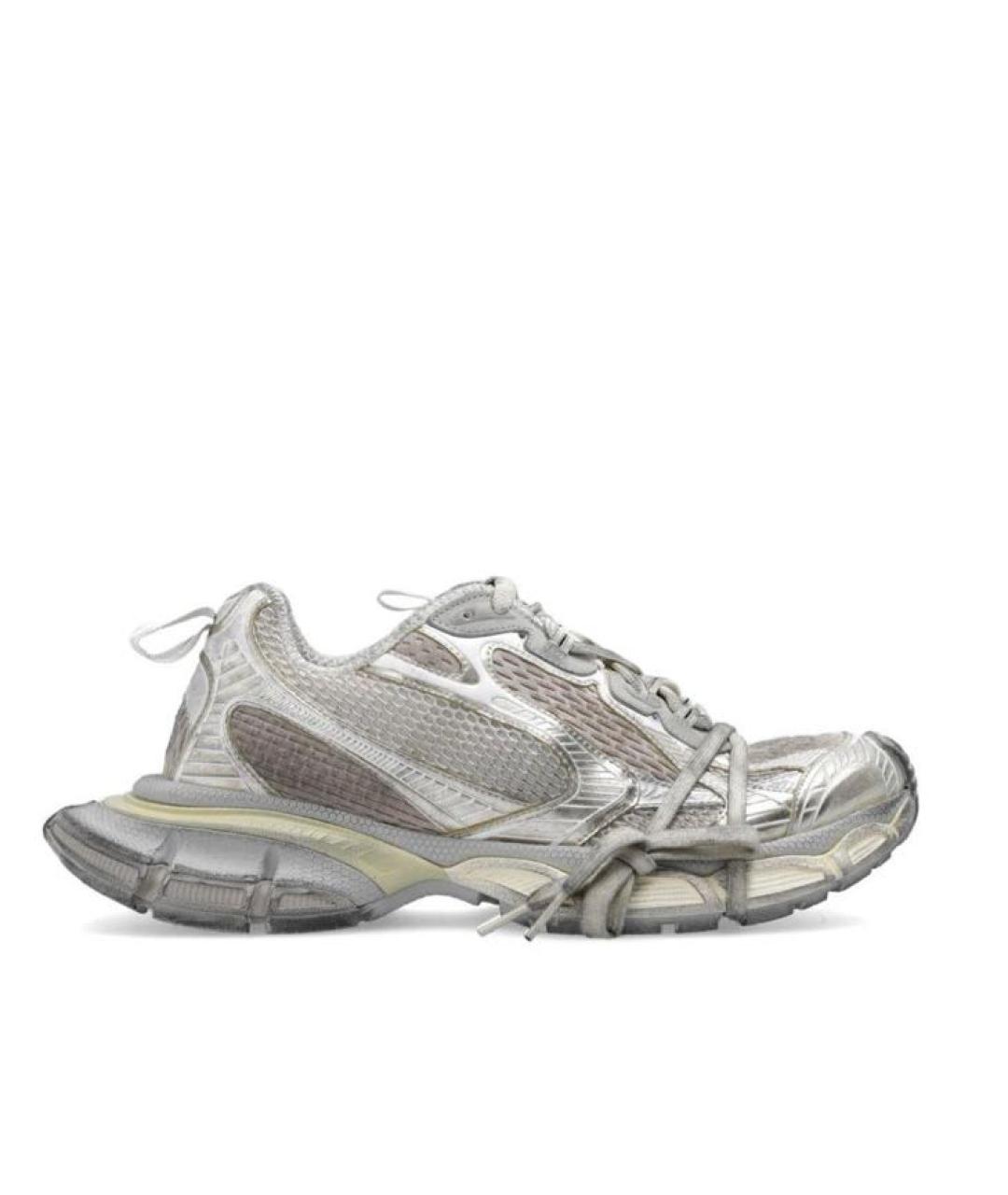 BALENCIAGA Антрацитовые текстильные кроссовки, фото 1