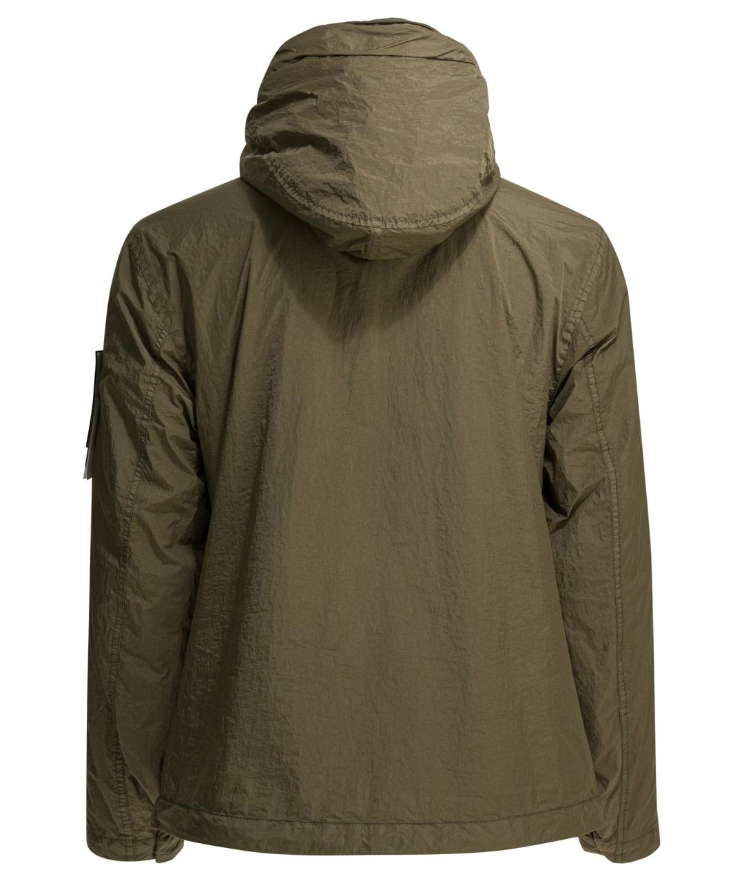 STONE ISLAND Зеленая полиамидовая куртка, фото 2