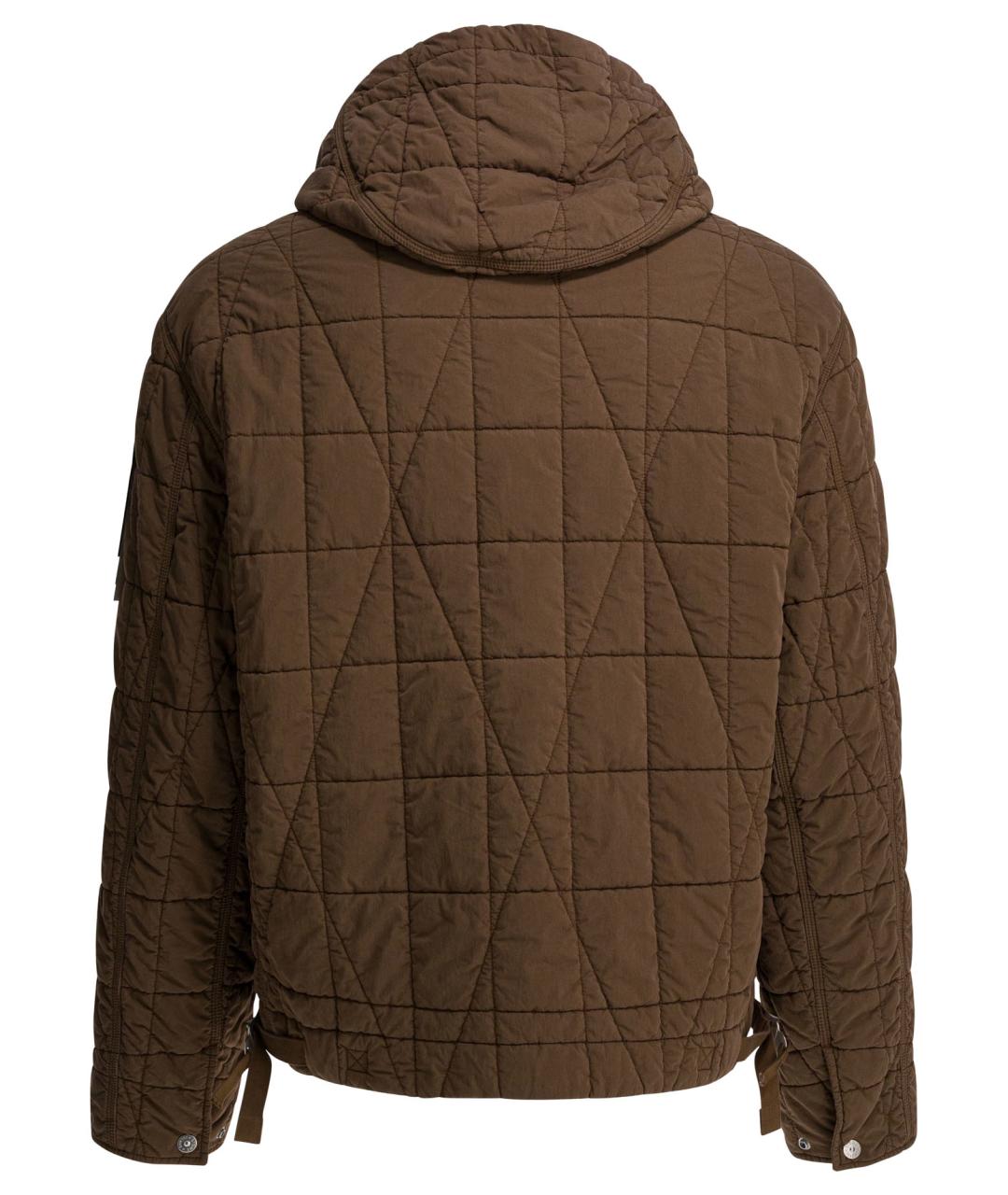 STONE ISLAND Коричневая хлопковая куртка, фото 2