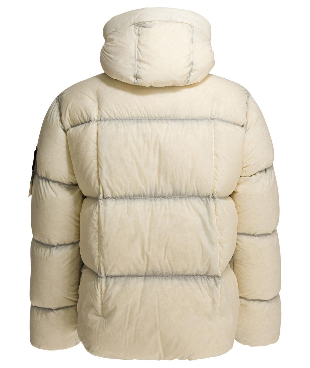 STONE ISLAND Белая полиамидовая куртка, фото 2