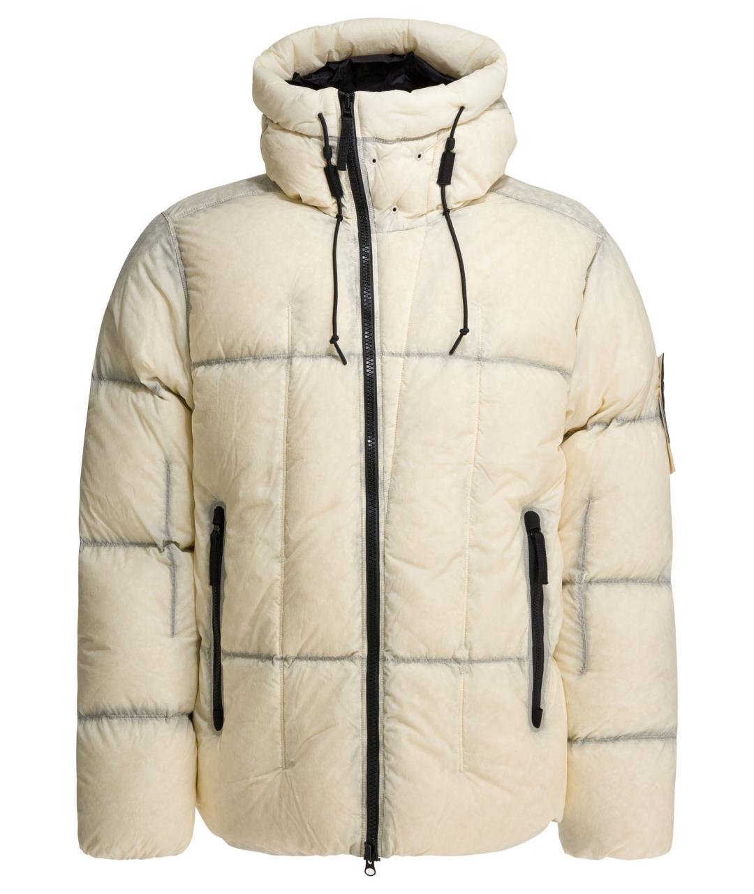 STONE ISLAND Белая полиамидовая куртка, фото 1