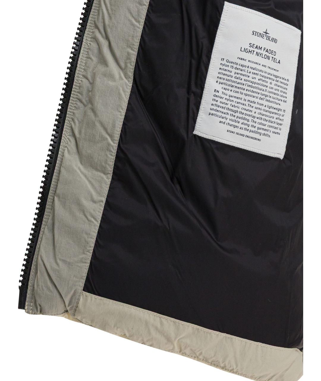STONE ISLAND Белая полиамидовая куртка, фото 4