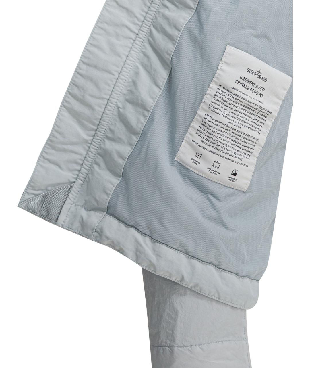 STONE ISLAND Голубая полиамидовая куртка, фото 4