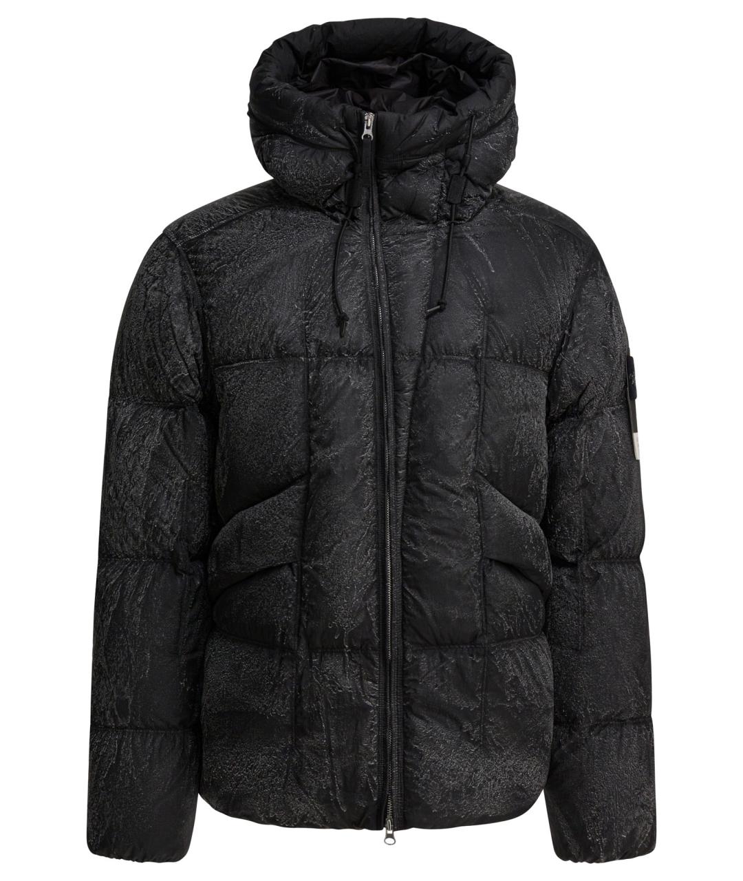 STONE ISLAND Черная полиамидовая куртка, фото 1