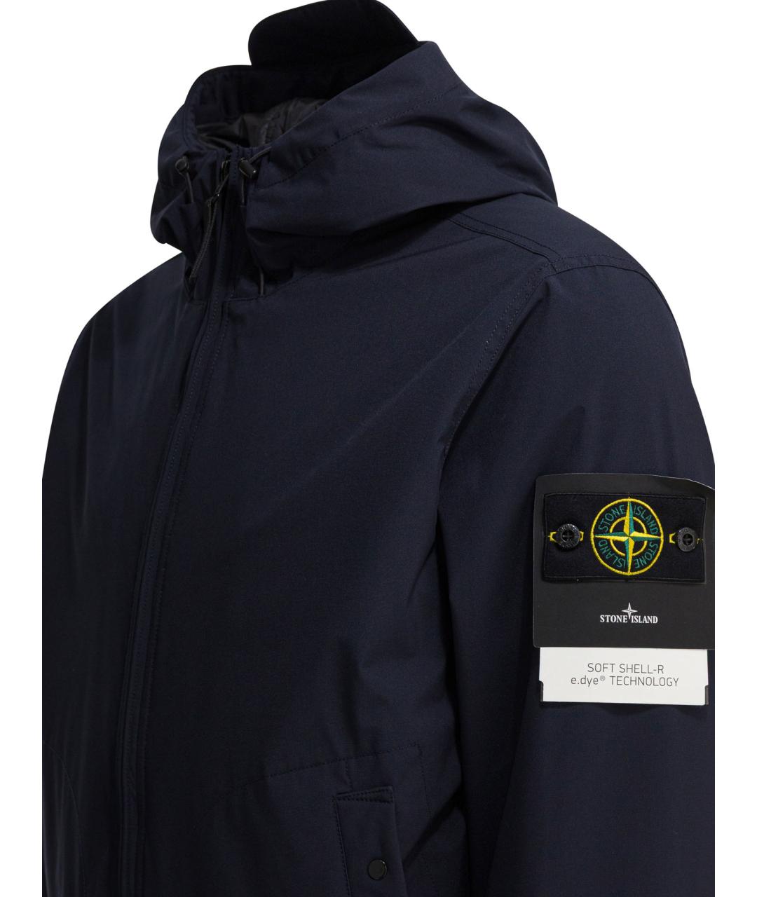 STONE ISLAND Синяя полиэстеровая куртка, фото 3