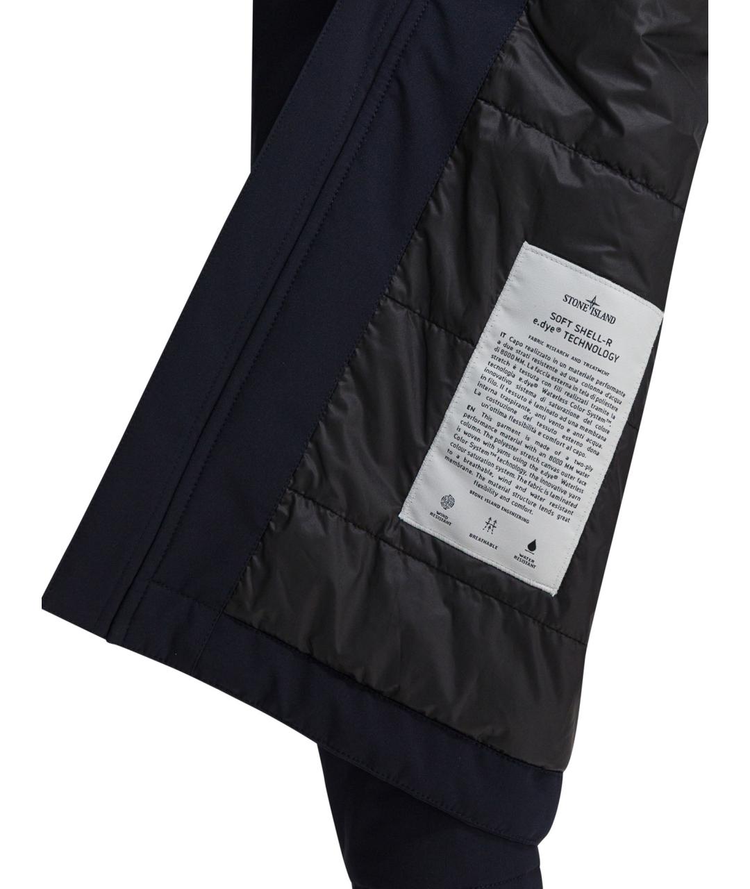 STONE ISLAND Синяя полиэстеровая куртка, фото 4