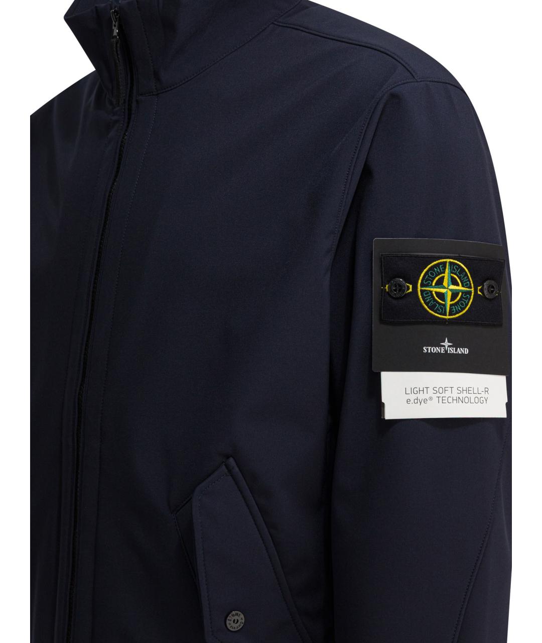STONE ISLAND Синяя полиэстеровая куртка, фото 3