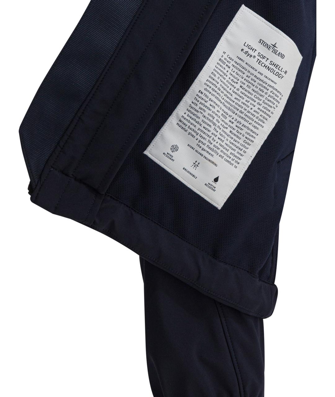 STONE ISLAND Синяя полиэстеровая куртка, фото 4