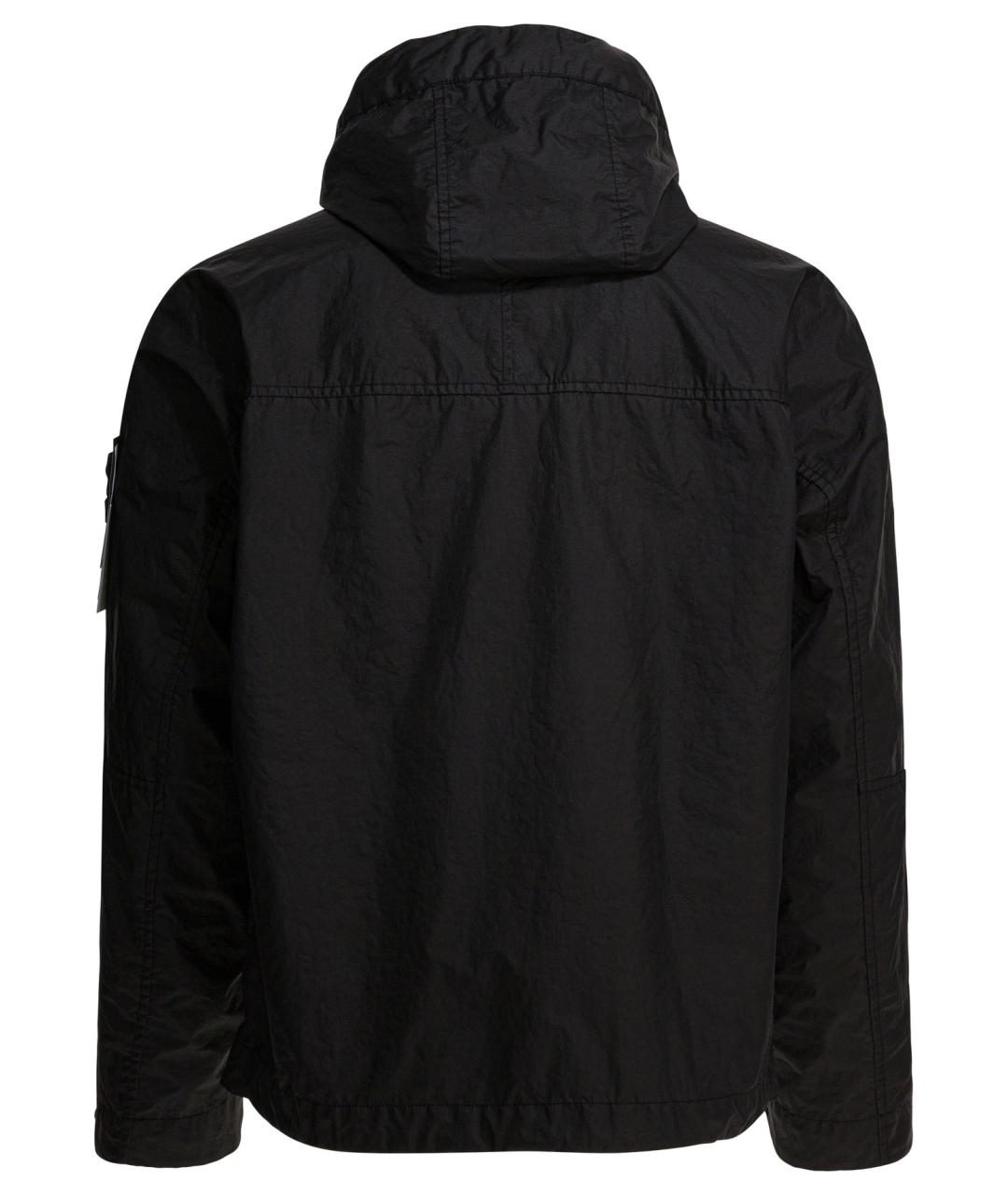 STONE ISLAND Черная полиамидовая куртка, фото 2
