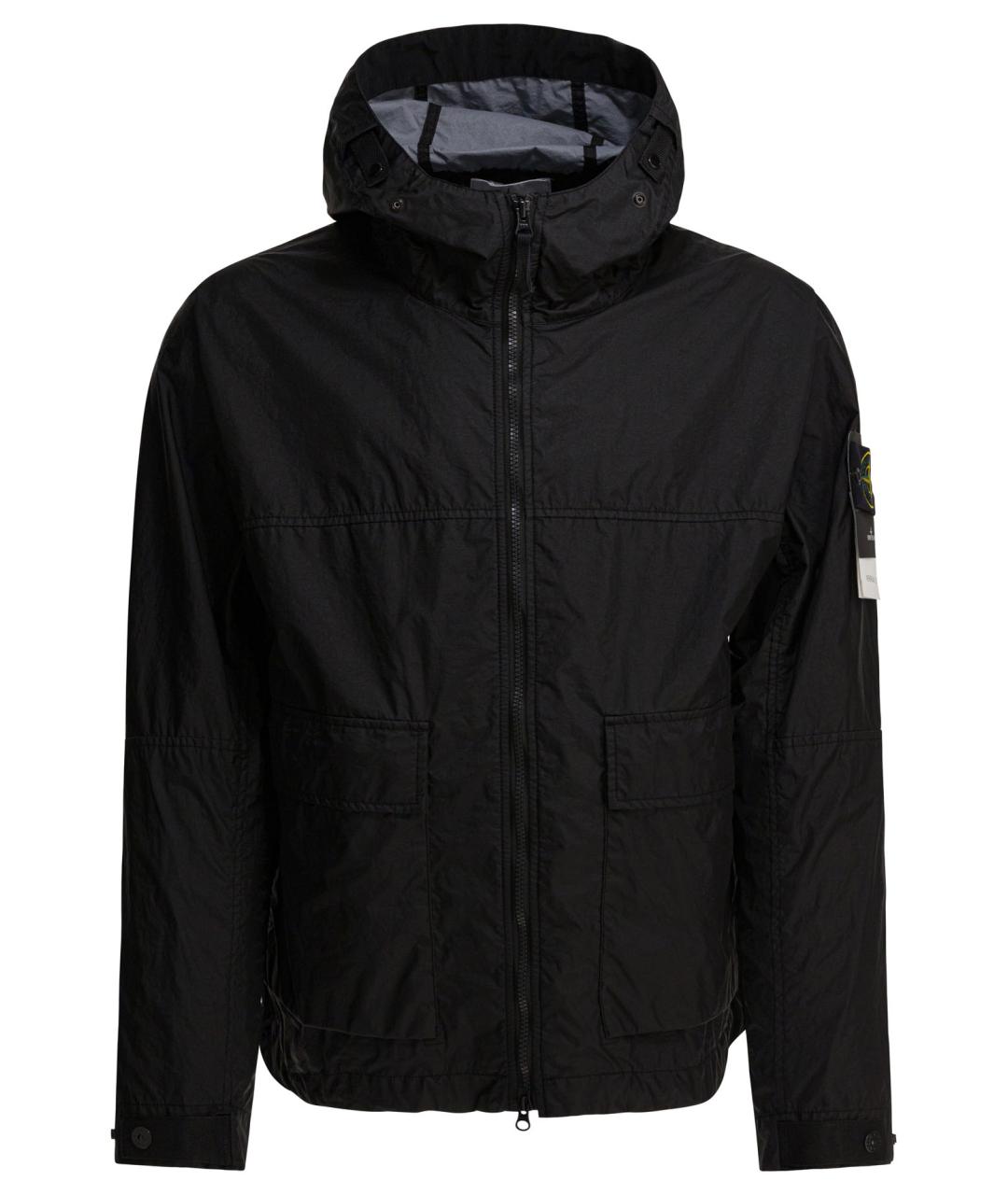 STONE ISLAND Черная полиамидовая куртка, фото 1