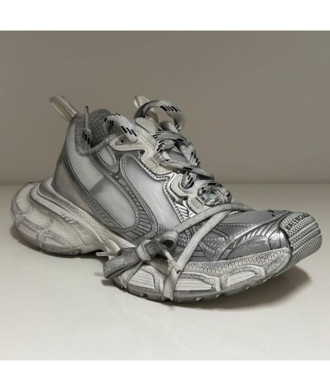 BALENCIAGA Серебряные кроссовки, фото 2