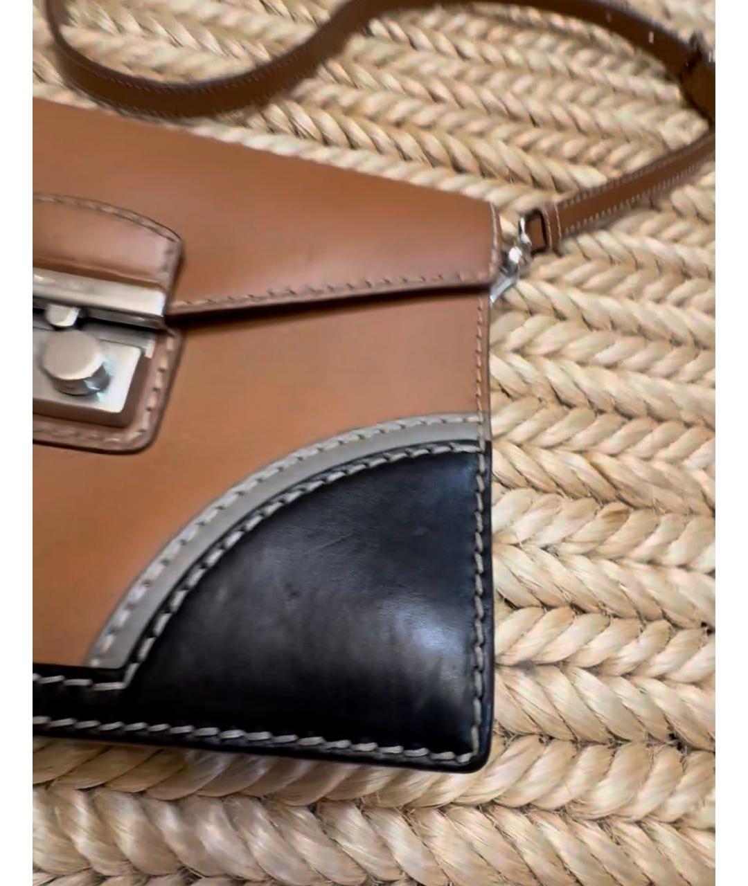 PRADA Кожаная сумка через плечо, фото 3