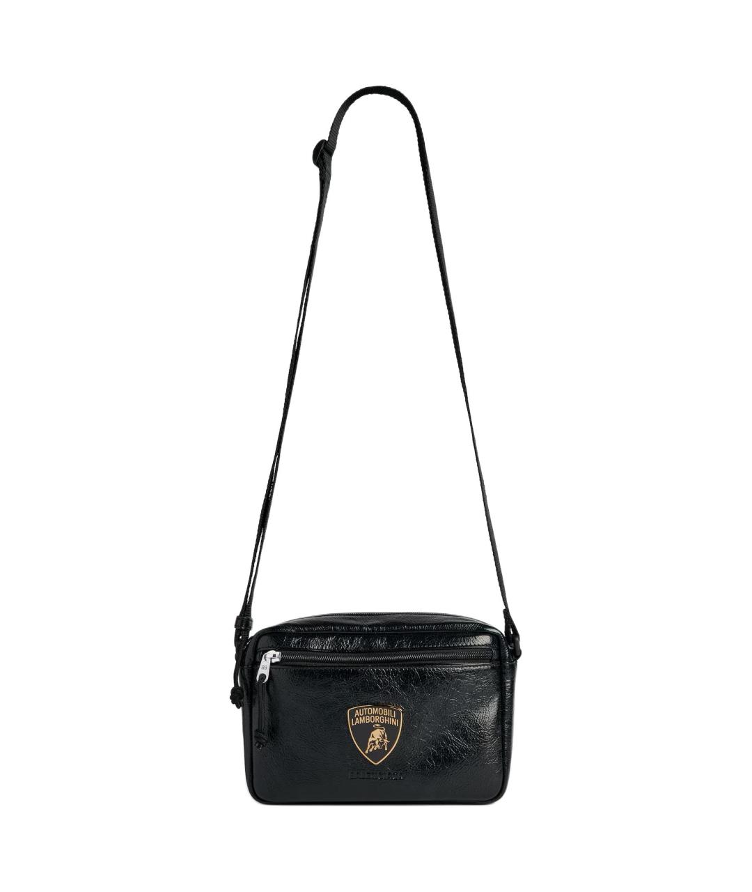 BALENCIAGA Черная кожаная сумка на плечо, фото 2