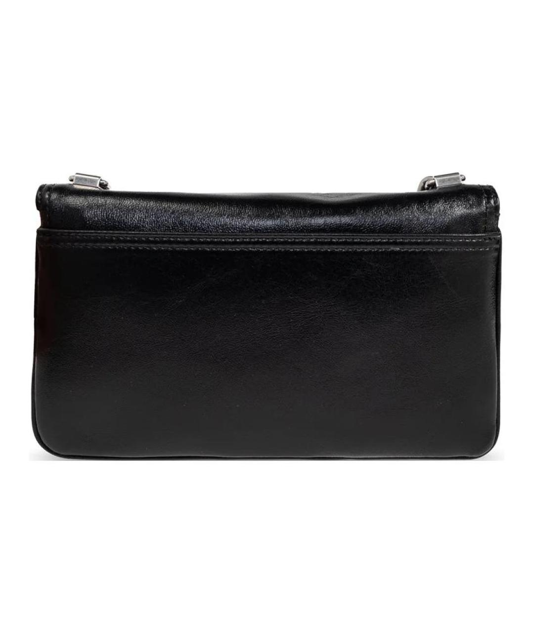 BALENCIAGA Черная кожаная сумка через плечо, фото 3