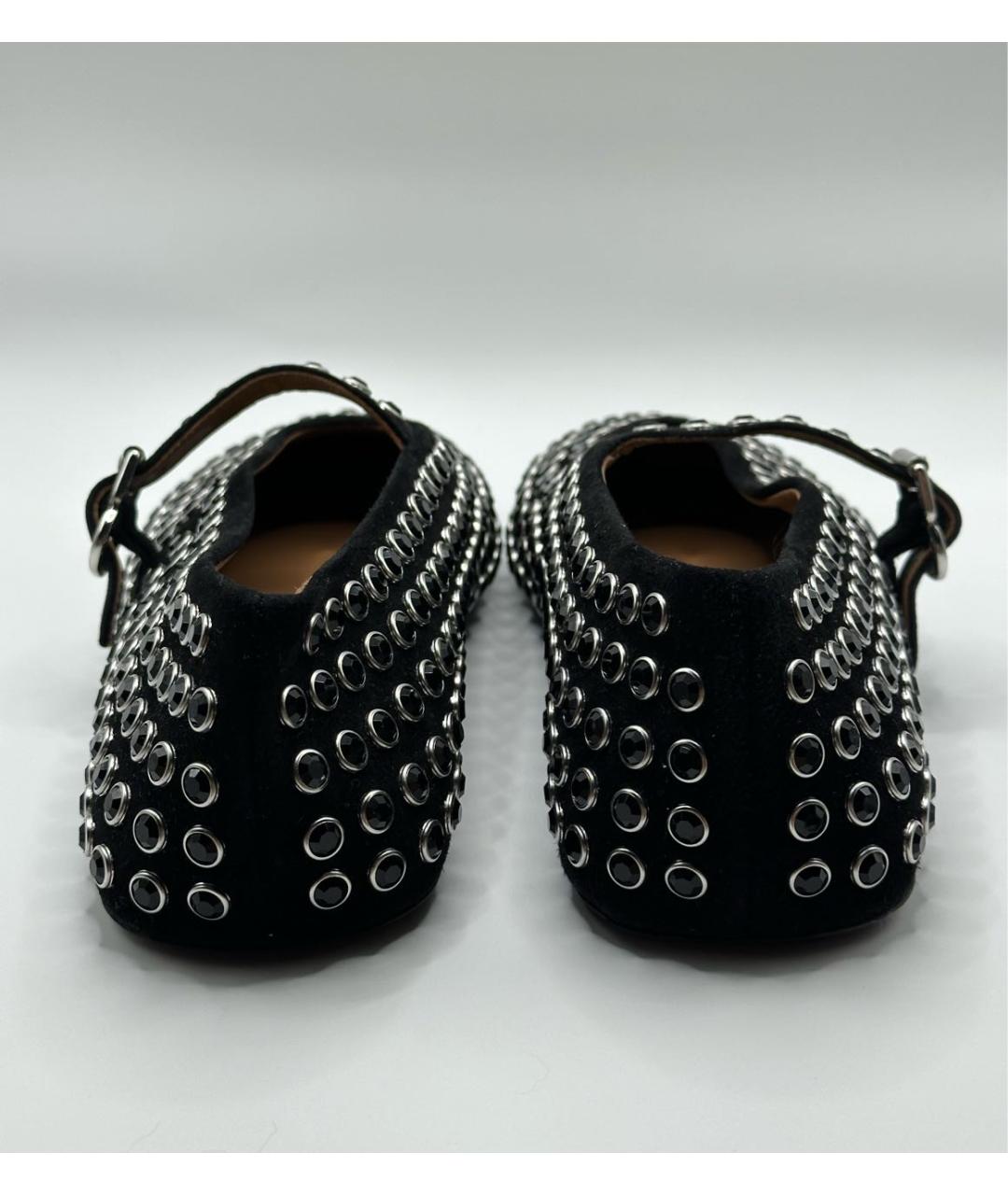 ALAIA Черные замшевые балетки, фото 4