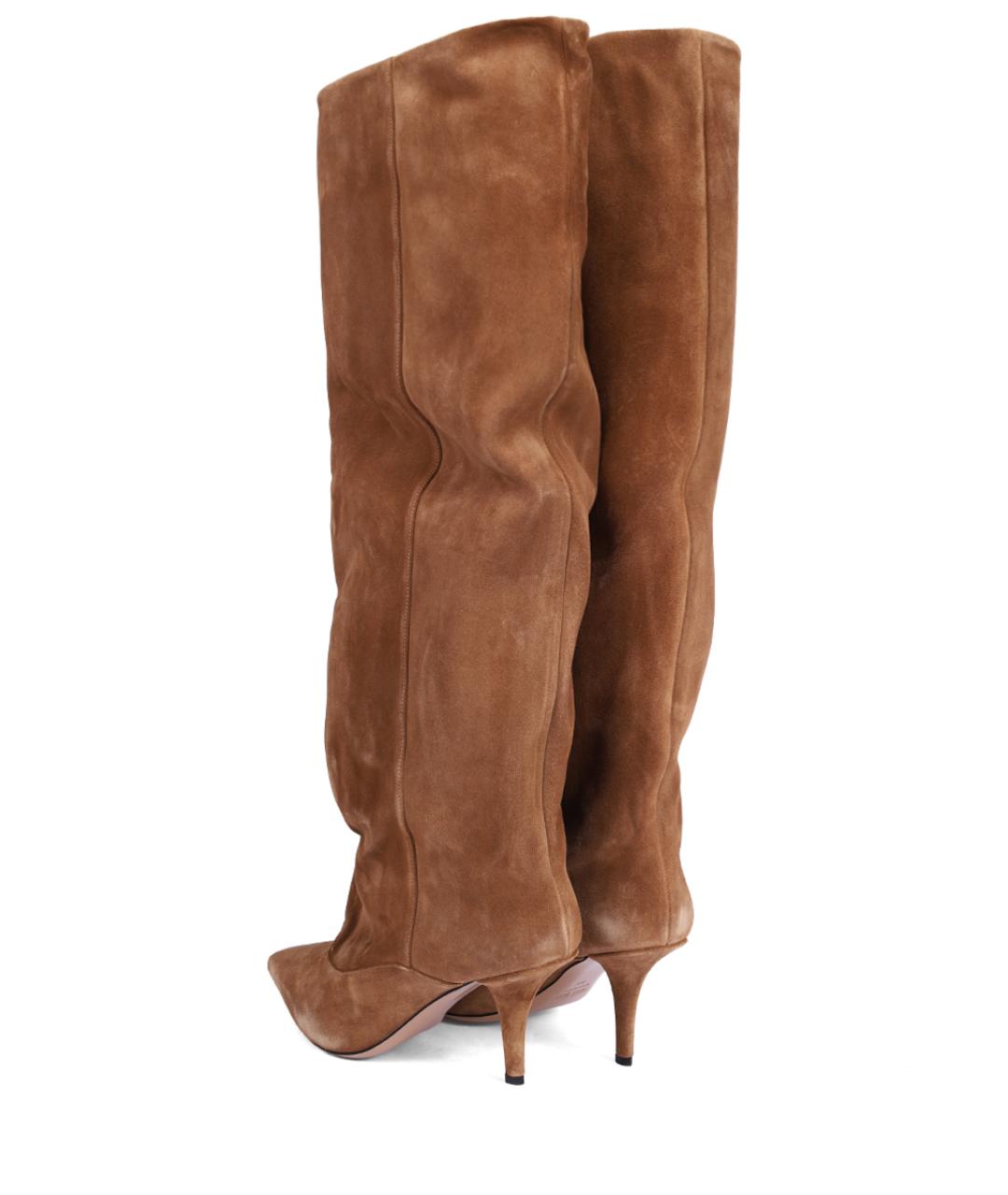 PARIS TEXAS Бежевые замшевые сапоги, фото 4