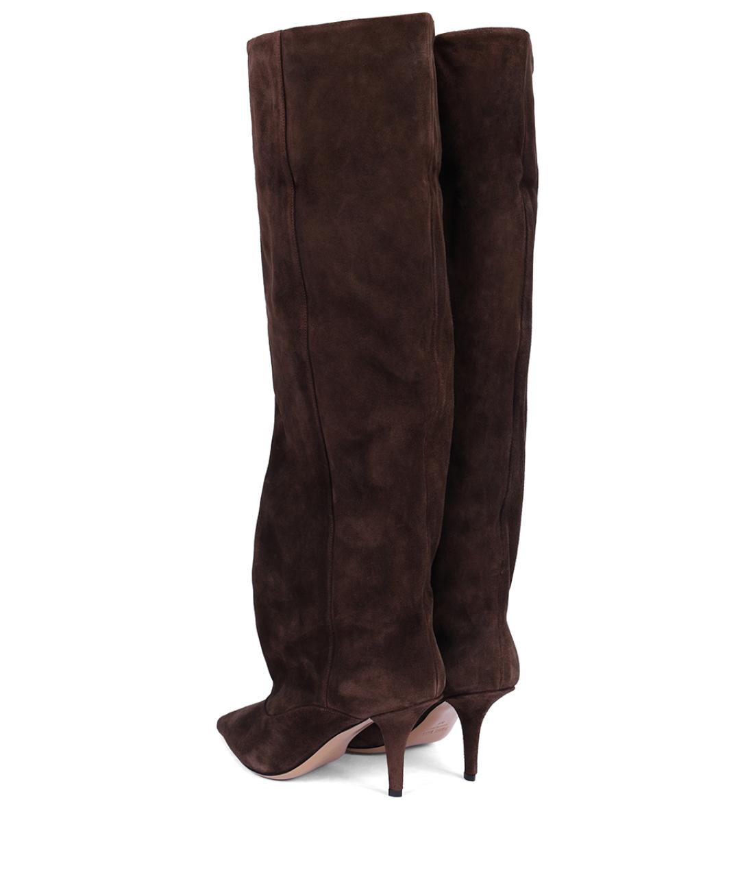 PARIS TEXAS Коричневые замшевые сапоги, фото 4