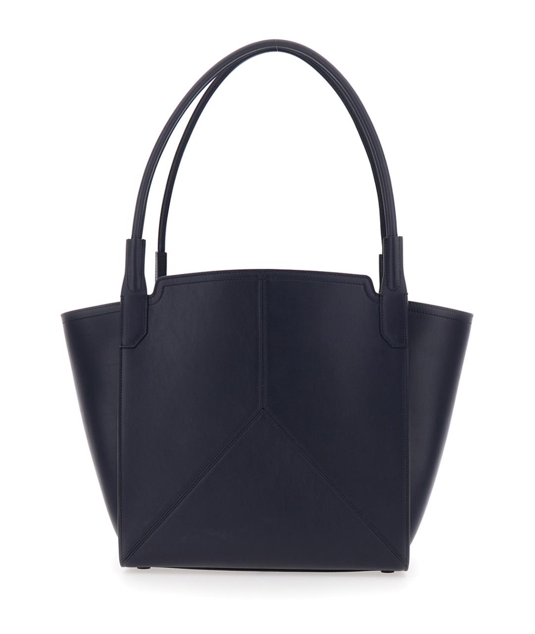 VICTORIA BECKHAM Синяя кожаная сумка тоут, фото 2