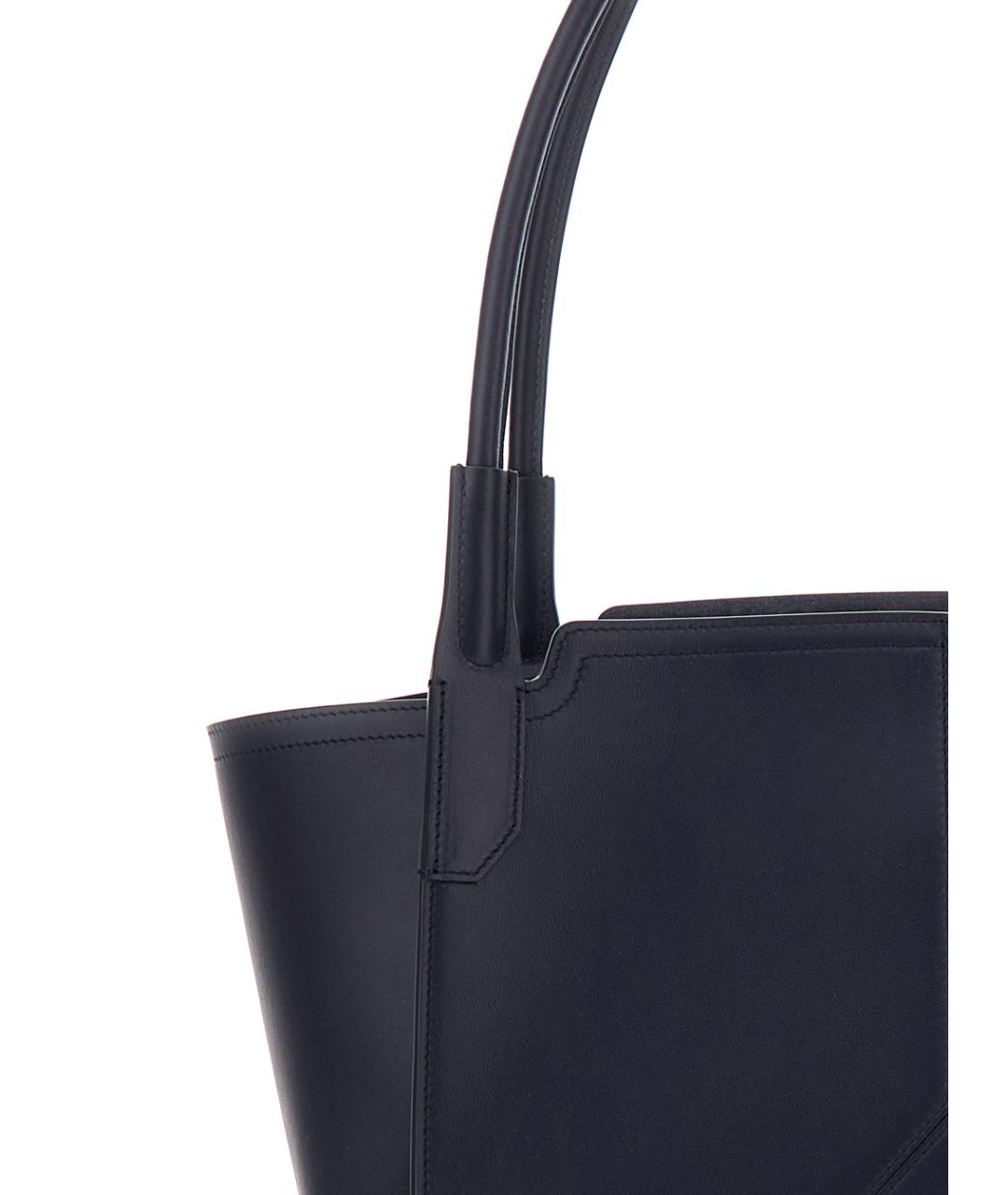 VICTORIA BECKHAM Синяя кожаная сумка тоут, фото 3