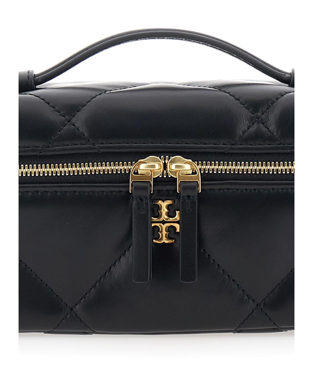 TORY BURCH Черная кожаная сумка через плечо, фото 3