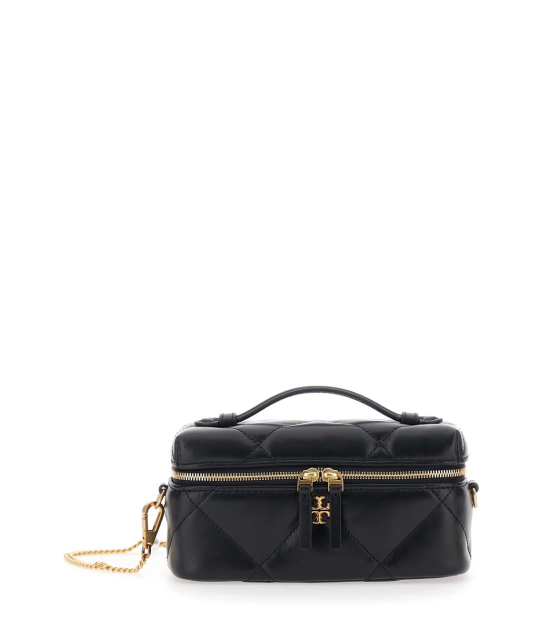TORY BURCH Черная кожаная сумка через плечо, фото 1