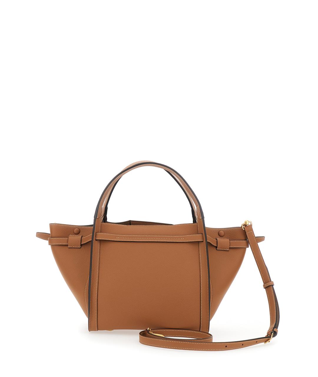 TOD'S Коричневая кожаная сумка тоут, фото 2