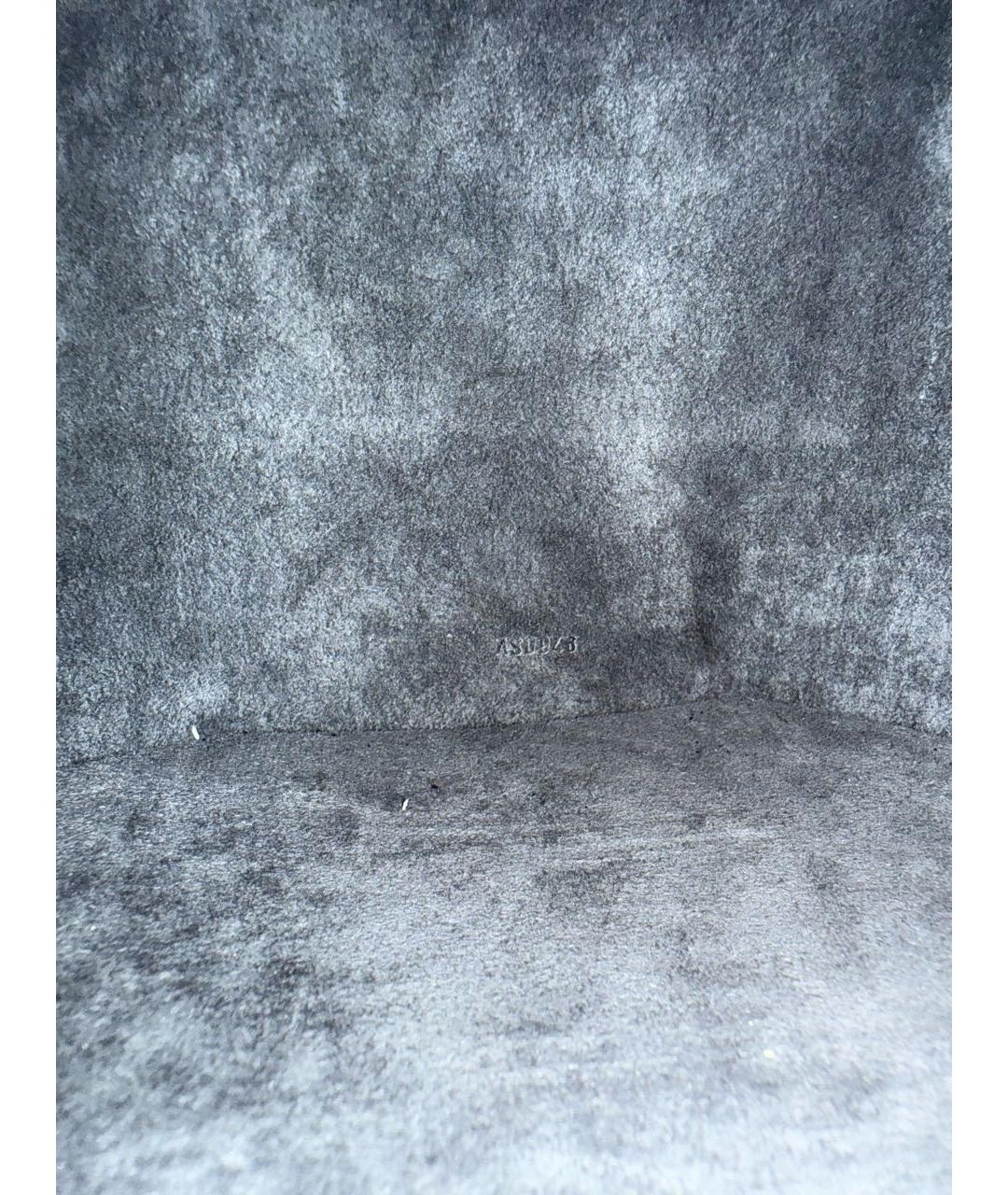 LOUIS VUITTON Черная кожаная сумка с короткими ручками, фото 8