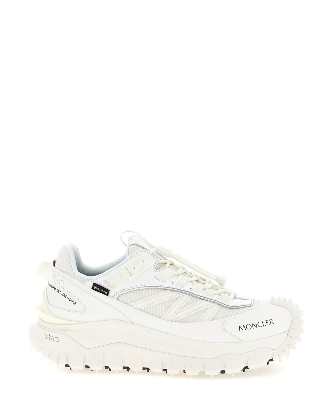 MONCLER Белые синтетические кроссовки, фото 1