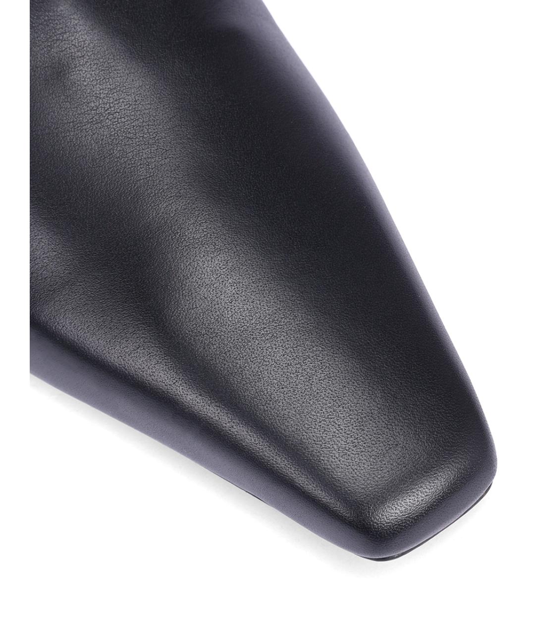 PARIS TEXAS Черные кожаные сапоги, фото 5