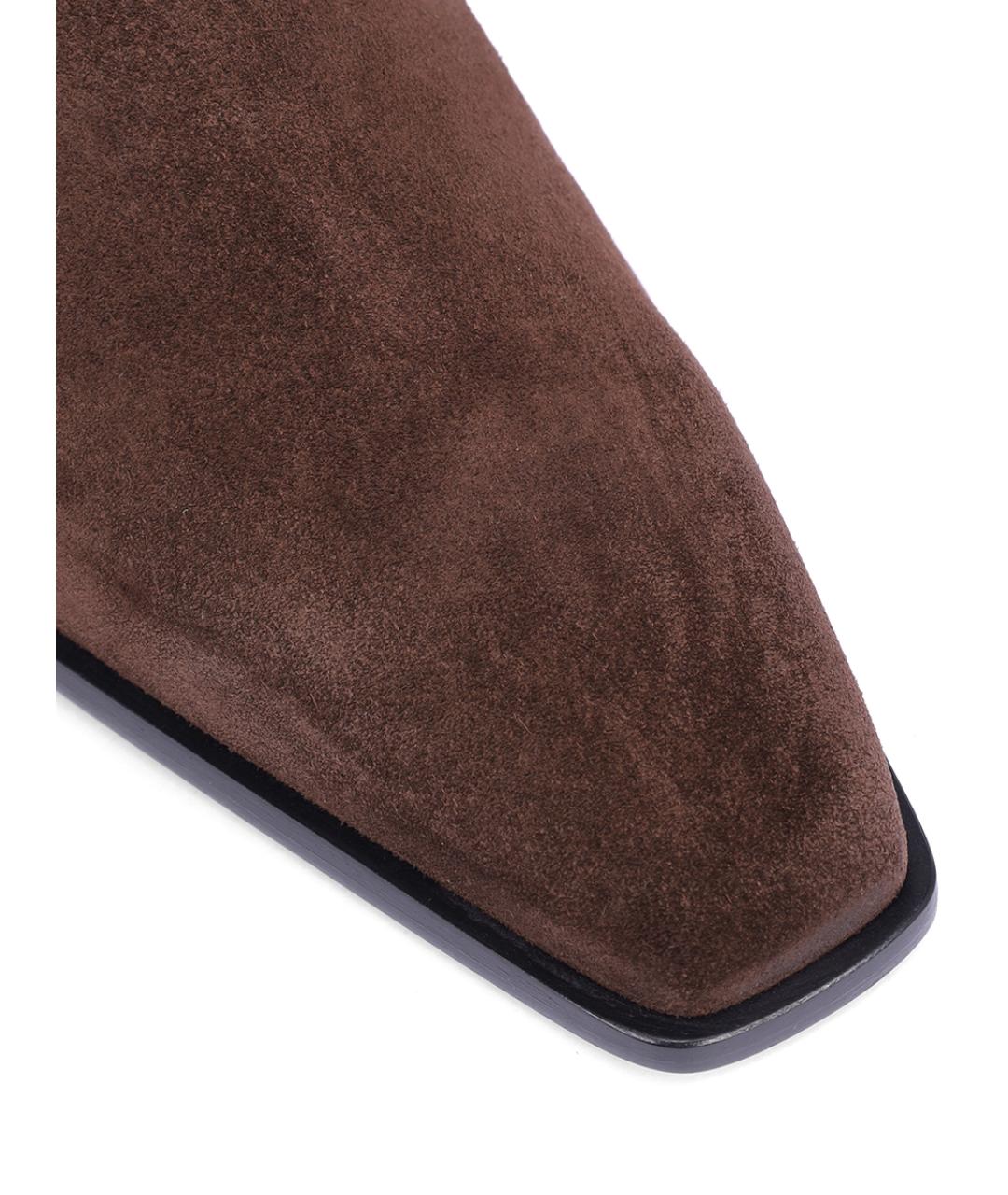 PARIS TEXAS Коричневые замшевые ботильоны, фото 5