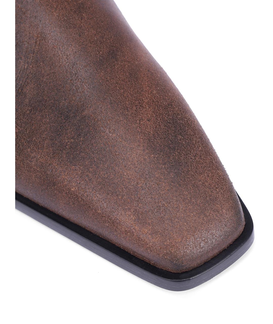 PARIS TEXAS Коричневые кожаные сапоги, фото 5